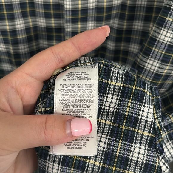 Ralph Lauren-Mens blue and green plaid long sleeve button up-classic fit-SizeXXL - Picture 7 of 7